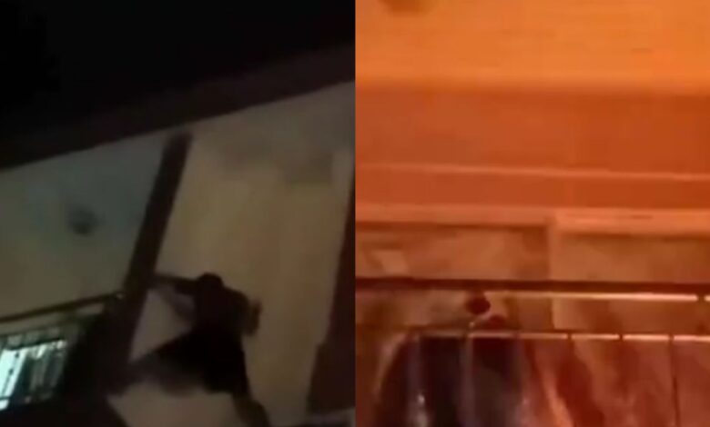 Lelaki panjat balkoni padam api rumah jiran
