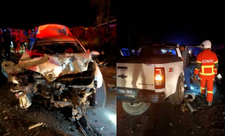 Seorang maut, 13 cedera dalam nahas tiga kenderaan di Machang