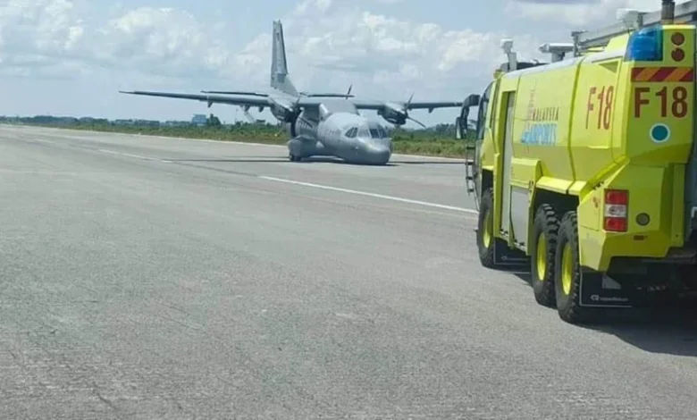 Pesawat TUDM tergelincir, landasan utama Lapangan Terbang Antarabangsa Kuching ditutup
