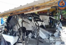 Pesara polis berusia 80 tahun cedera, kereta rempuh gerai makan di Alor Gajah
