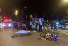 Dua rakan sekerja maut rempuh kereta di lampu isyarat