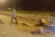 Dua maut, dua parah dipercayai berlumba motosikal di SKVE