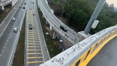 Penunggang motosikal maut terjatuh 21 meter dari 'flyover' Lebuhraya Dash