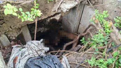 Terperangkap dalam lubang pembetung tanpa seurat benang