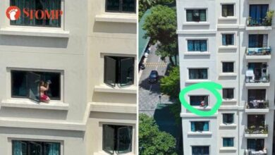 Aksi bahaya wanita cuci tingkap kondo resahkan penduduk