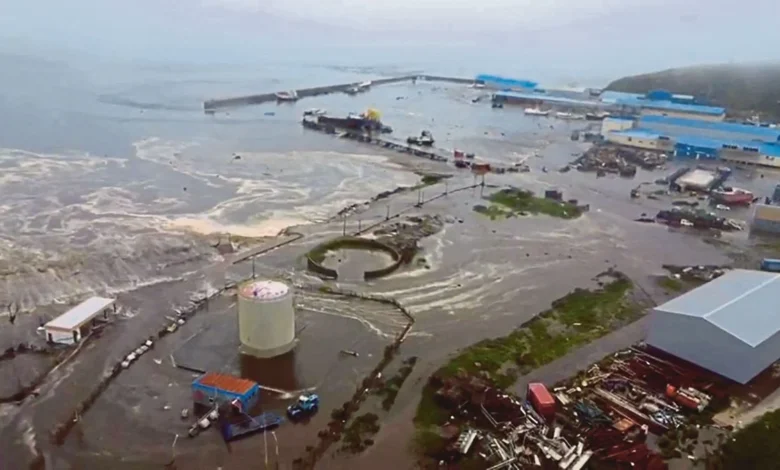 Terkini: Ombak tsunami 5 meter badai Severo-Kurilsk, Rusia