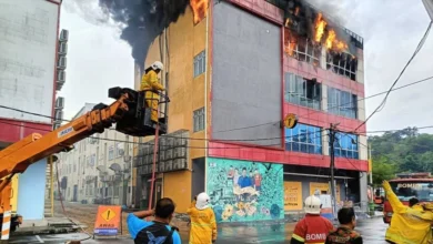 Premis perniagaan empat tingkat terbakar di Bentong