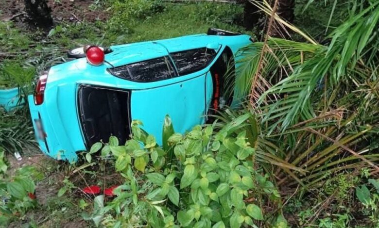 Ibu dan bayi maut, empat ahli keluarga cedera kereta terbabas