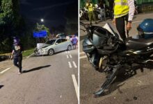 Pekerja kilang, anggota tentera maut kemalangan berasingan di Melaka malam tadi