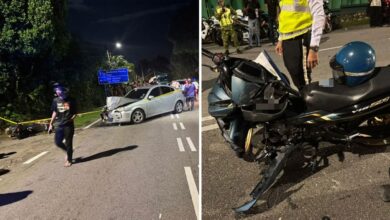 Pekerja kilang, anggota tentera maut kemalangan berasingan di Melaka malam tadi