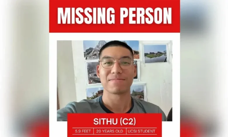 Penuntut UCSI hilang sejak 9 Julai