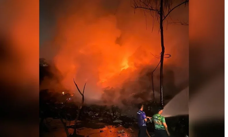 Bomba padam api di tapak pelulusan sampah haram 20 jam sehari