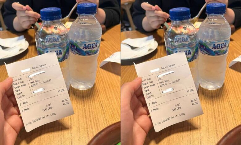 2 botol air mineral 330 ml harga lebih RM10