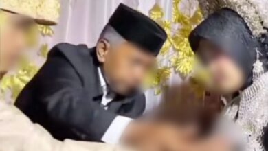 Pengantin pegang dada isteri selepas akad nikah