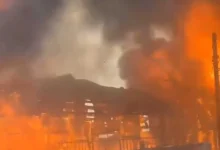 14 kedai papan usia 100 tahun musnah terbakar di Jasin