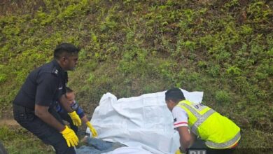 Penuntut wanita maut, motosikal terbabas di susur masuk R&R Perasing