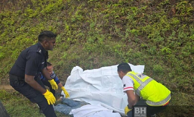 Penuntut wanita maut, motosikal terbabas di susur masuk R&R Perasing