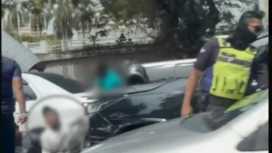 Tiga lelaki ditahan curi kabel, rempuh kenderaan ketika cuba larikan diri