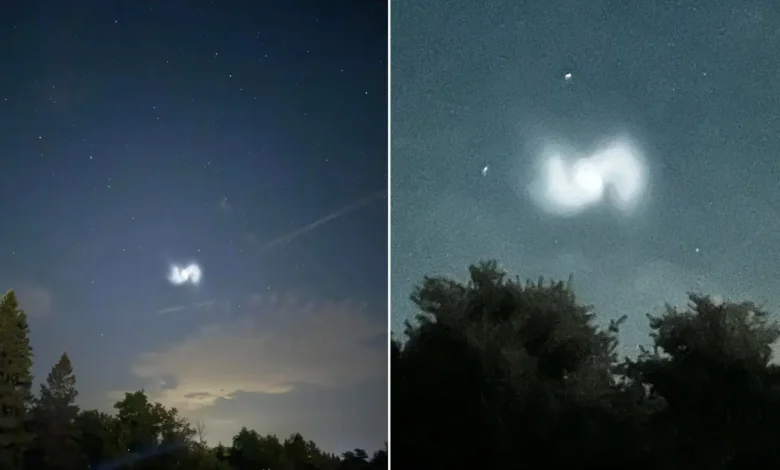 Cahaya misteri bentuk S di langit