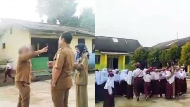 Guru cuba cekik murid semasa berbaris