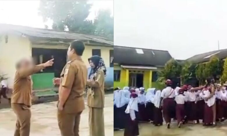 Guru cuba cekik murid semasa berbaris