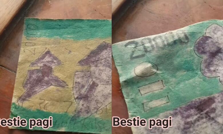 Bayar sarapan guna duit lukis sendiri