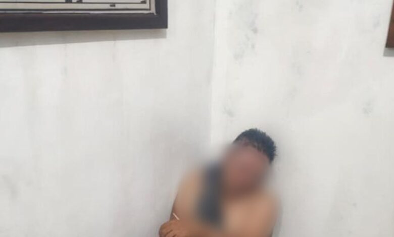 Pencuri motosikal diarak tanpa seurat benang
