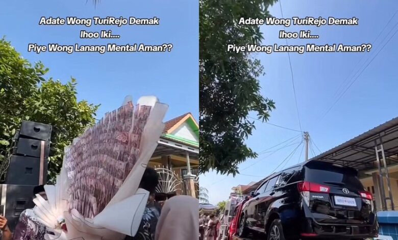 Angkut Inova naik lori, serah hantaran majlis tunang