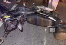 Penunggang motosikal maut bergesel dengan basikal