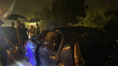 Dua beranak selamat, pokok tumbang hempap kereta