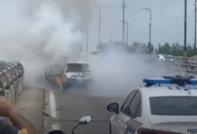 Pemilik selamat, kereta terbakar hampir 90 peratus
