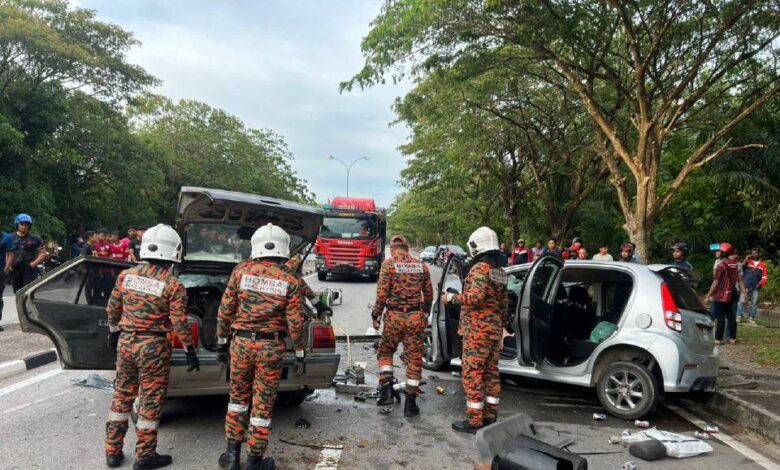 2 maut, seorang parah nahas di Bertam Perdana
