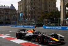 Verstappen sapu petak utama di Baku