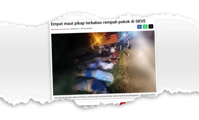 Mengantuk, dipercayai punca kemalangan maut di SKVE - polis