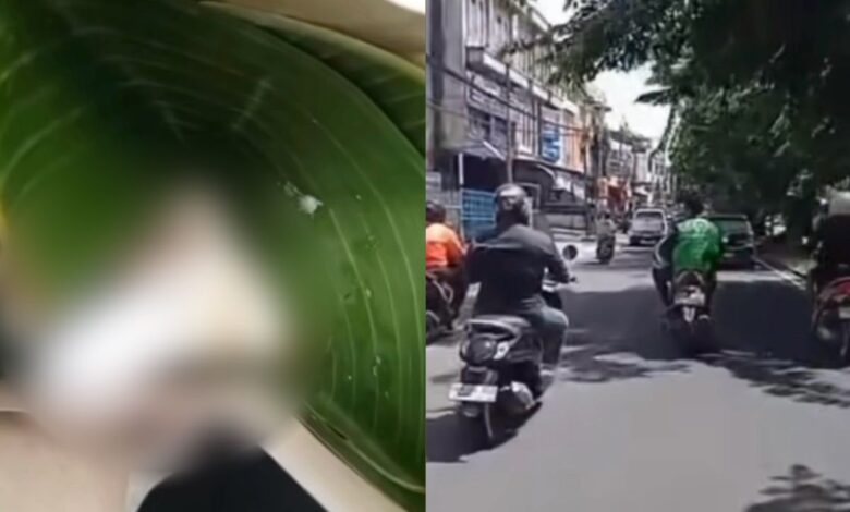 ‘Rider’ terkejut hantar nasi himpit berisi ‘objek asing’