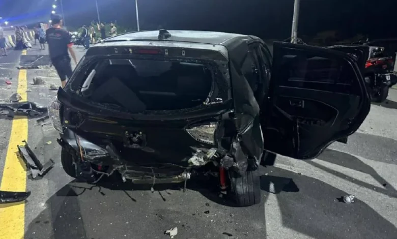 Wanita maut kemalangan tiga kereta di Lebuhraya Karak