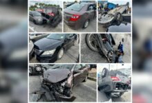 Kejar ambulans bawa nenek, langgar lampu merah sehingga sebabkan kemalangan 5 kenderaan