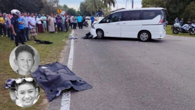 Dua pelajar Tingkatan Satu maut motosikal dinaiki langgar kereta