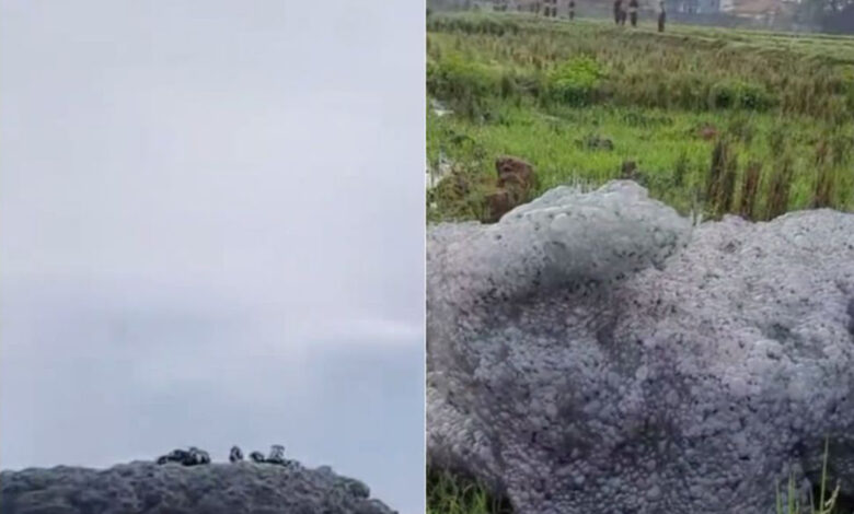 Misteri ‘awan hitam’ jatuh dari langit