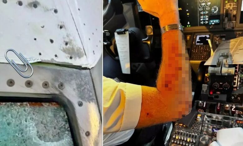 Objek misteri hentam cermin kokpit, juruterbang cedera