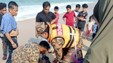 Dua maut, lima nyaris lemas di Pantai Penunjuk Kijal