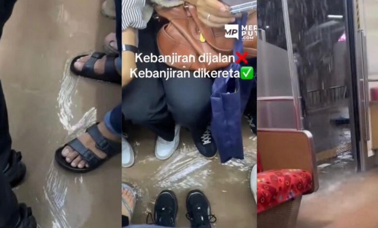 Penumpang terkejut, kereta api pun kena banjir 
