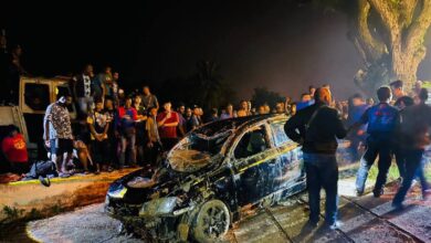 Mangsa kereta terjunam dalam Sungai Panchor ditemukan lemas