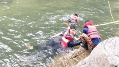2 jam selepas hilang, jasad pemuda ditemukan 5m di dasar sungai
