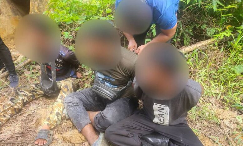 3 lelaki warga Indonesia ditahan lombong emas secara haram di Jeli