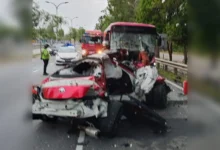 Pemandu kereta 'sport' maut, Toyota GR bertembung bas 'pink'