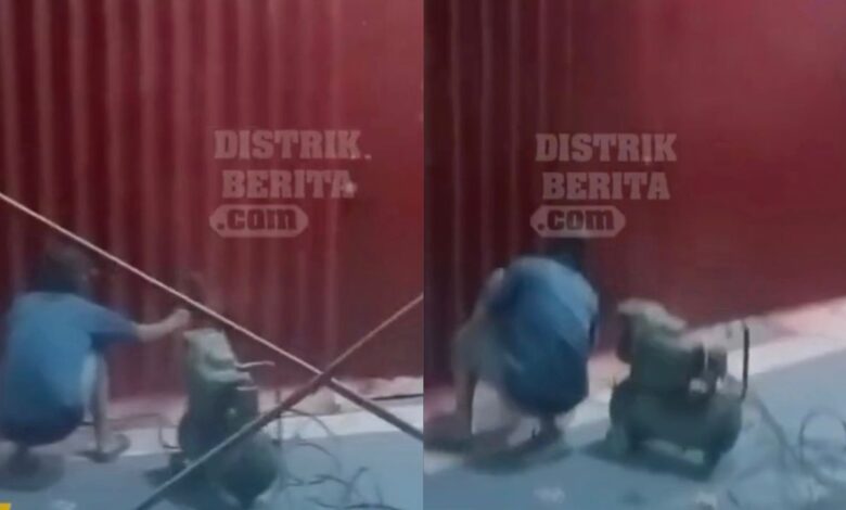 Wanita marah, bau cat masuk rumah