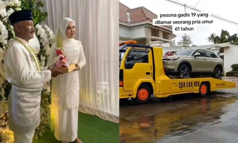Datuk 61 tahun kahwin gadis 19 tahun, mas kahwin HRV