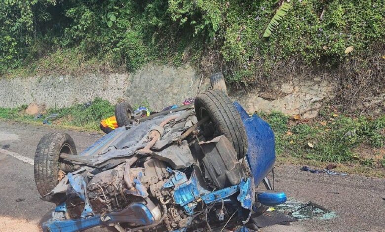 Wanita maut, suami dan anak cedera nahas di Lebuh Raya Karak-KL