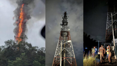 Kuala Kangsar telco tower fire disrupts mobile services for CelcomDigi, Maxis and U Mobile